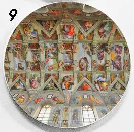 19 Michelangel итальянская настенная подвесная декоративная тарелка художественное керамическое украшение для дома/отеля/ресторана - Цвет: 19
