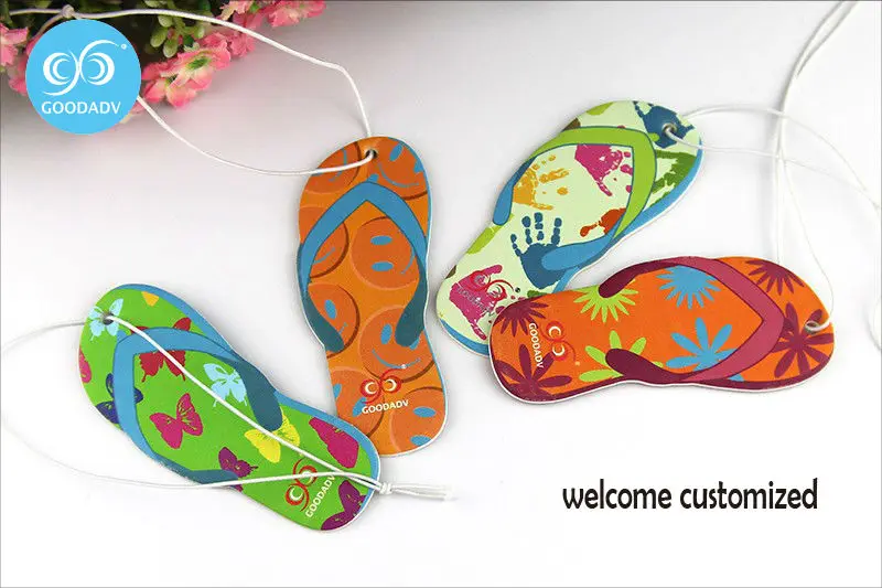 Уникальный набор дизайна мини шлепанцы висит бумага освежитель воздуха