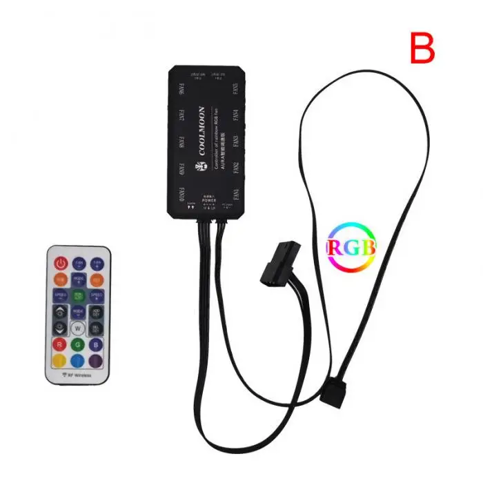 120 мм тихий двойной Aura RGB вентилятор охлаждения для ПК для компьютера Ноутбук игровой чехол JLRL88