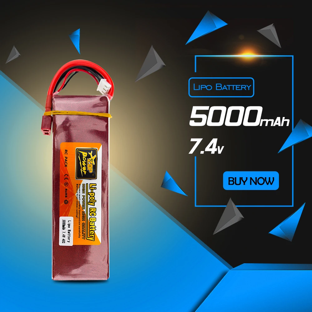 7 4 V 5000mAh 40C ZOP Lipo батарея T XT60 XT30 вилка костюм для rc Quadcopter самолет автомобиль Дрон
