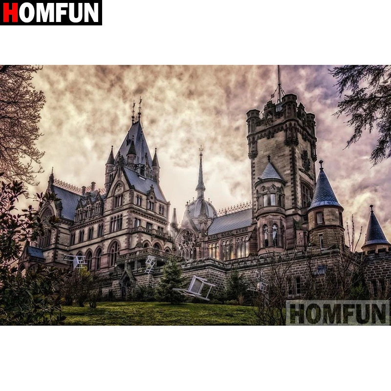 

Алмазная живопись HOMFUN A15811, картина «сделай сам» с полными квадратными/круглыми стразами, вышивка крестиком, домашний декор