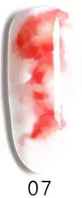 07 Акварельные высококачественные чернила жидкость для окрашивания воды градиентный 15 мл дизайн ногтей японский Гель-лак для ногтей 1 шт мраморный узор - Цвет: 07