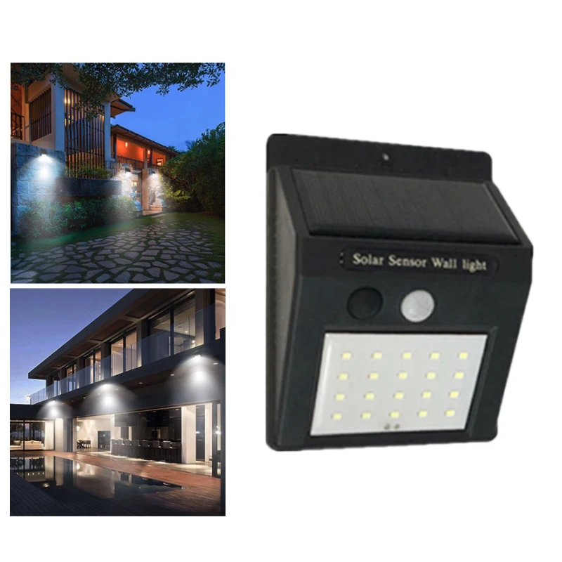 Светодиодный фонарик с датчиком настенный водонепроницаемый уличный светильник