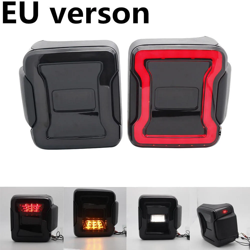 Eu Version Светодиодный задний светильник s Wrangler JL стоп-сигнал заднего хода Задний стояночный стоп-светильник дневного света для Jeep Wrangle JL - Цвет: Eu Version