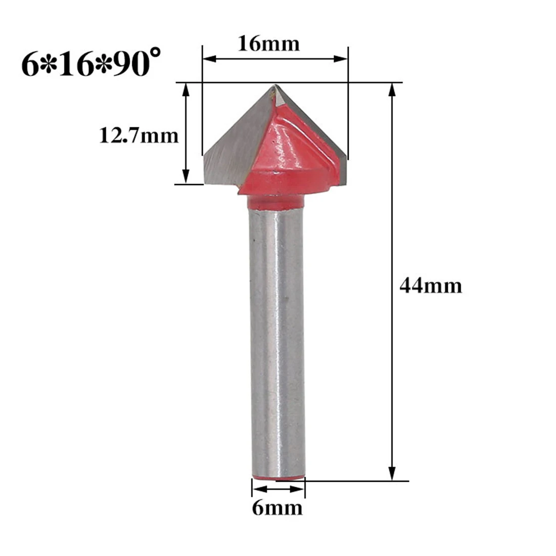 6mm 16mm 90mm 1 шт. 6 мм V бит ЧПУ твердосплавная Концевая фреза Вольфрамовая сталь деревообрабатывающий фреза 3D деревянная Фасонная фреза ДВП бит 60 90 120 150 градусов - Длина режущей кромки: 6mm 16mm 90mm