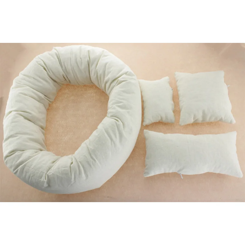 4 шт. реквизит для фотосъемки новорожденных белая моделирующая Подушка круг