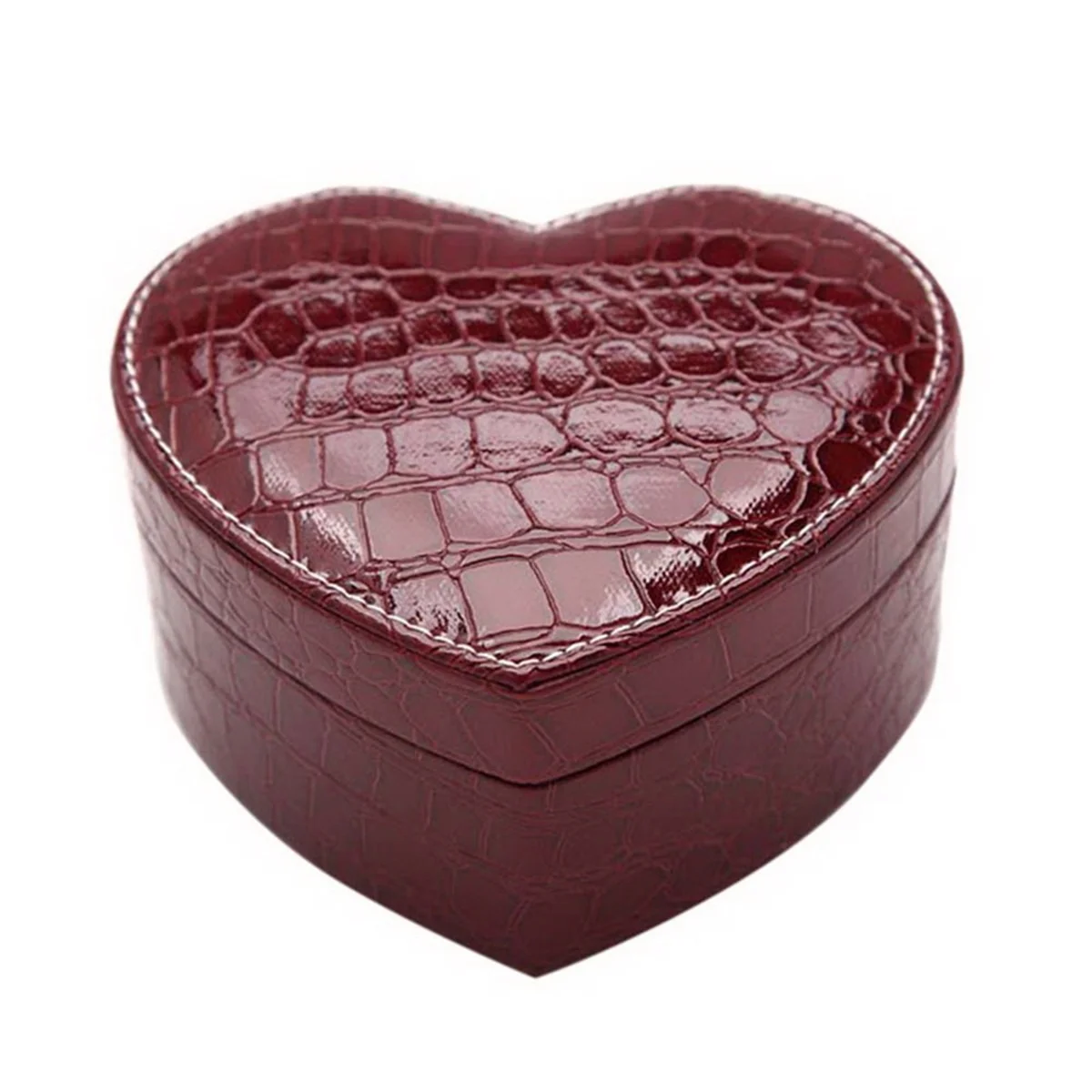 14x7cm wine red 1 шт. большая емкость деревянная Ювелирная коробка держатель для хранения косметики коробка для женщин серьги кольцо браслет квадратный косметический Органайзер шкатулка - Цвет: 14x7cm wine red