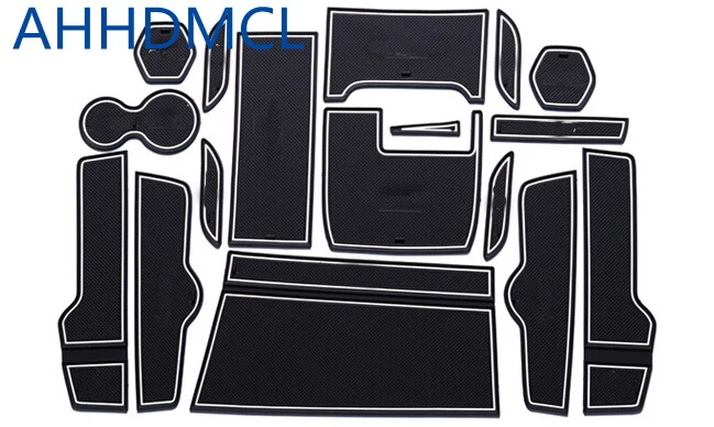 

Car Door Groove Mat Gate Slot Cup Armrest Storage Pad Mat For Civic 10th Generation 2016 2017 2018 2019