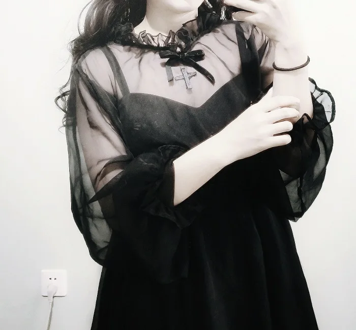 Винтажное Дизайнерское черное готическое платье loilta в готическом стиле