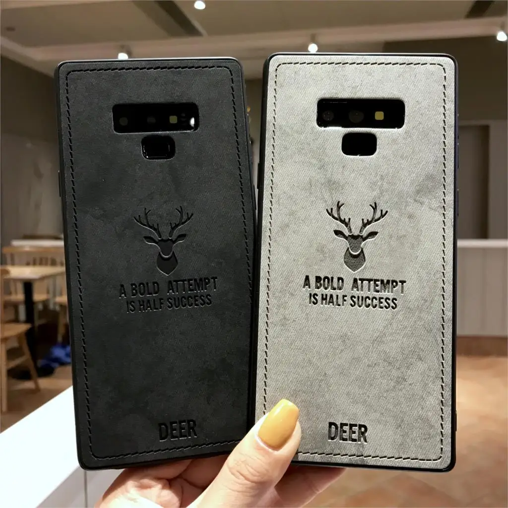 Для samsung Galaxy Note 9 Mate 8 крышка Роскошные олень тряпичный чехол кожаный Fundas M10 M20 S10 S10E