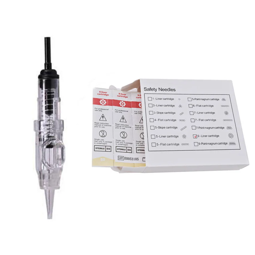 Картридж для перманентного макияжа тату-иглы 9RL Revolution NeedlesSterilized машин и захватов