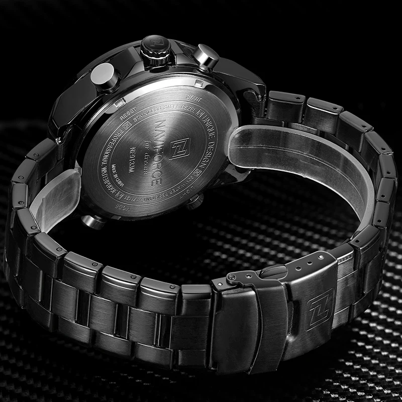 Мужская Мода Спортивные часы NAVIFORCE Роскошные Лидирующий бренд Водонепроницаемый