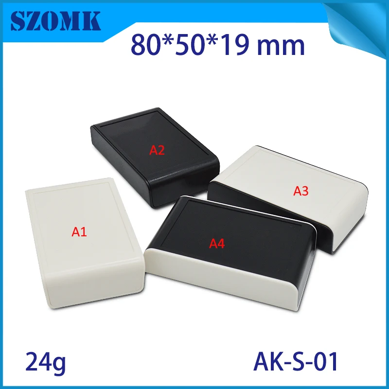 Szomk 4 шт./партия 80*50*19 мм небольшой пластиковый корпус из АБС пластика коробка
