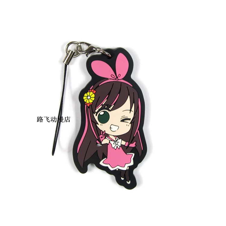 Аниме Kizuna AI фигурку резиновая мультяшная модель брелок школьная сумка Подвеска