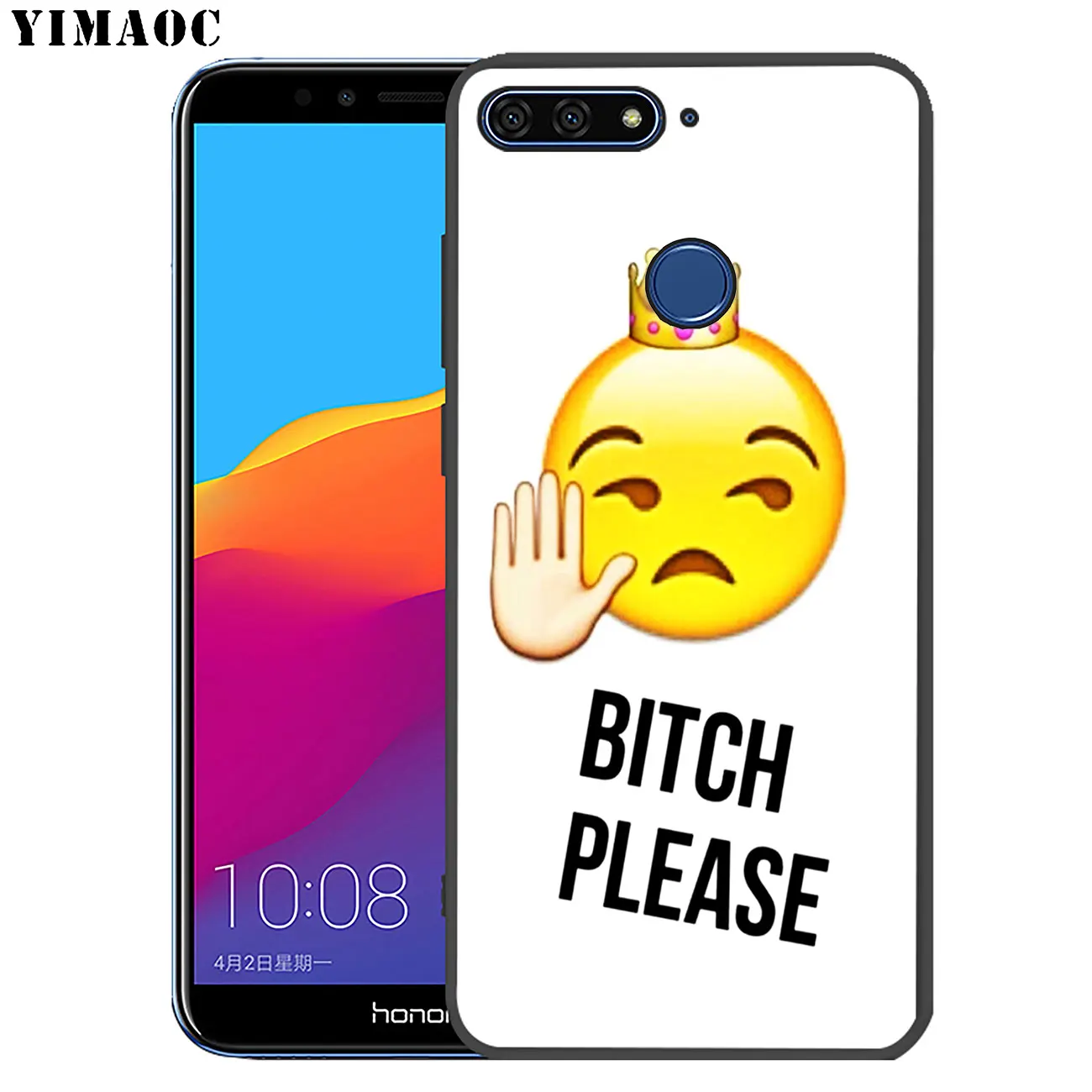 Мягкий силиконовый чехол YIMAOC розового цвета для Huawei Honor 20 Pro 8C 8X 8 9 9X 10 Lite 7X 7A черный