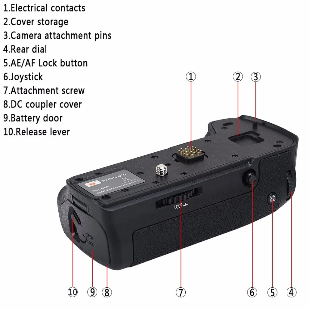 DMW BGGH5 батарейный блок для Panasonic GH5 Camera BGGH5GK блок|battery grip|grip gripgrip camera |