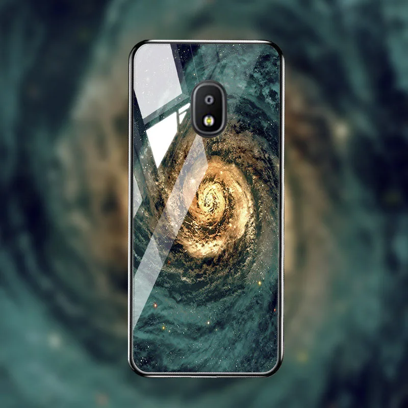 M040 Ojeleye для samsung Galaxy J7 чехол закаленное Стекло Крышка для samsung J7 PRO A6 A5 A7 A8 J7 плюс J2 Core J4 J6 J8 чехлы на сиденья - Цвет: M040
