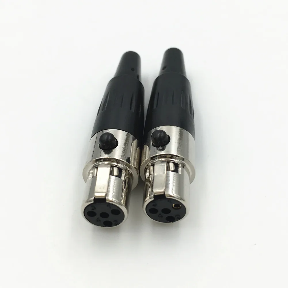 10 шт. мини XLR 3 4 5 6 контактный гнездовой разъем маленький Аудио Микрофон микрофон