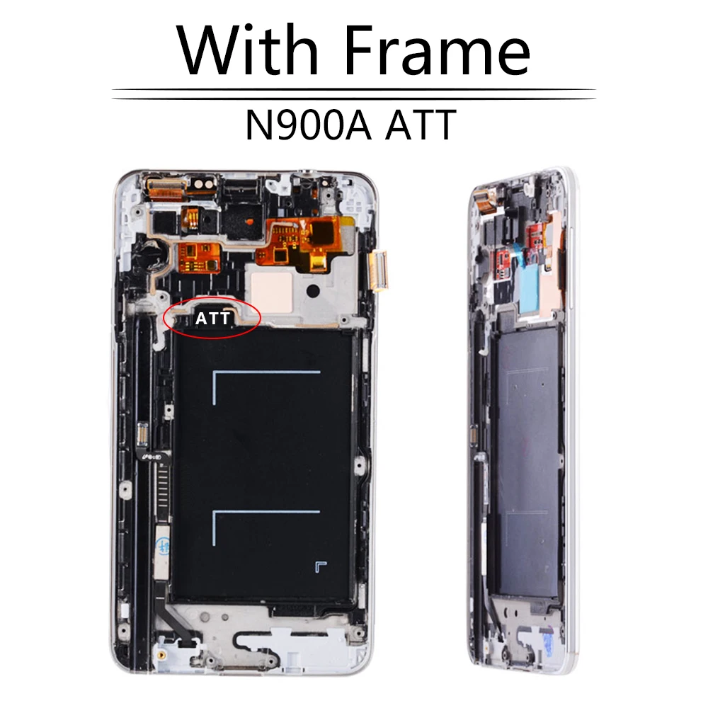 Super AMOLED 5 7 &quotдля SAMSUNG Galaxy Note 3 N9000 N900A N9005 N9006 сенсорный ЖК дисплей с рамкой для Samsung