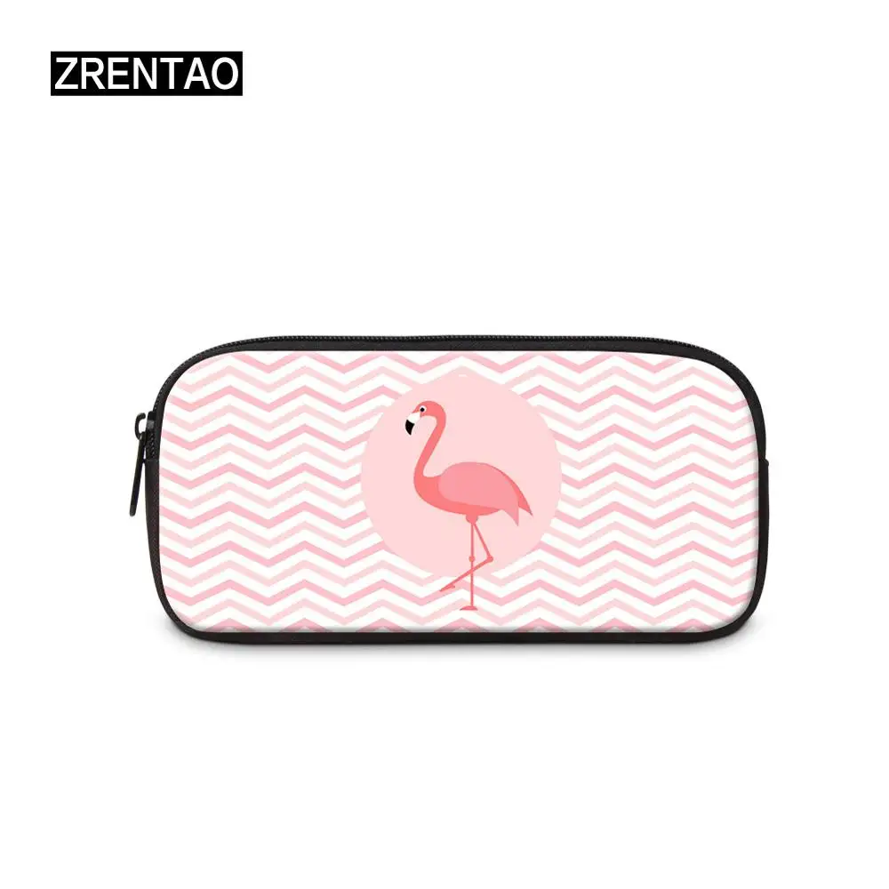 Pencil Box 4 Детские школьные подарки большой емкости пеналы Фламинго печать Офис/студентов многофункциональные Pencilbox школьные принадлежности канцелярские принадлежности - Цвет: Pencil Box 4