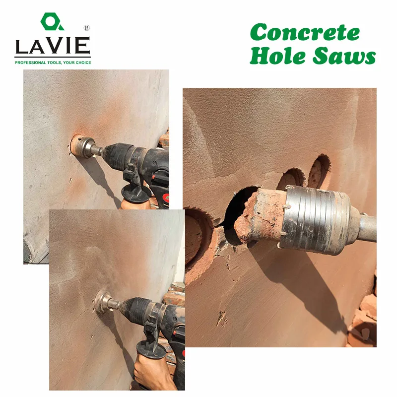 

LA VIE 1 set SDS PLUS 85mm Concrete Hole Saw Electric Hollow Core Drill Bit Shank 110mm Cement Stone Wall Air Conditioner Alloy