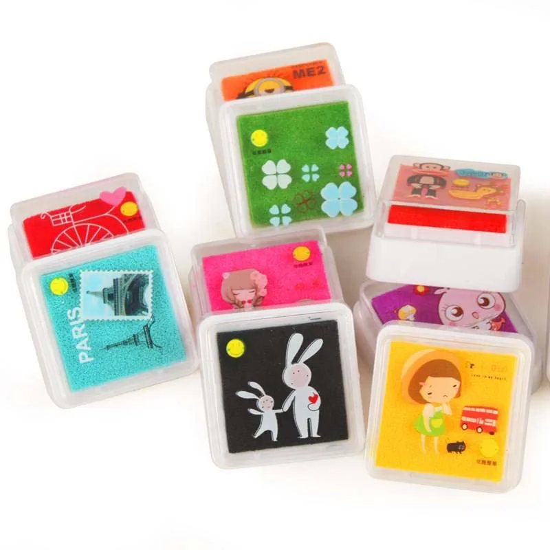 24 Цвет мульти-Цвет пусковая площадка чернил Детские отпечатков пальцев