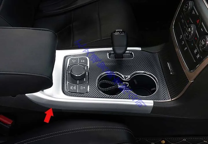 Для Jeep Grand Cherokee аксессуары для стайлинга автомобилей ABS Хромированная панель переключения передач Крышка центральной консоли отделка