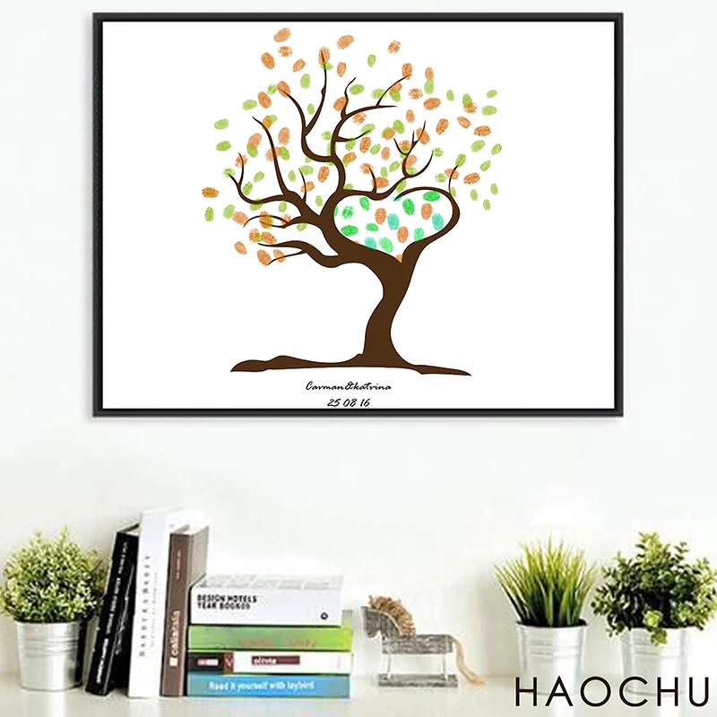 Персонализированная Свадебная подарочная декорация Гостевая книга отпечаток