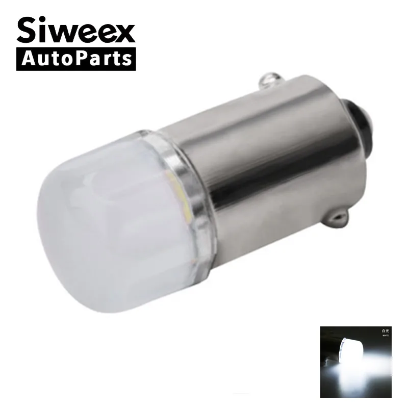 Лампы белого цвета с BA9S гнездо T4w 2835 SMD 2 светодиодный задний фонарь сигнала поворота Светильник Автомобиля, на танкетке, с боковой лампы 12V