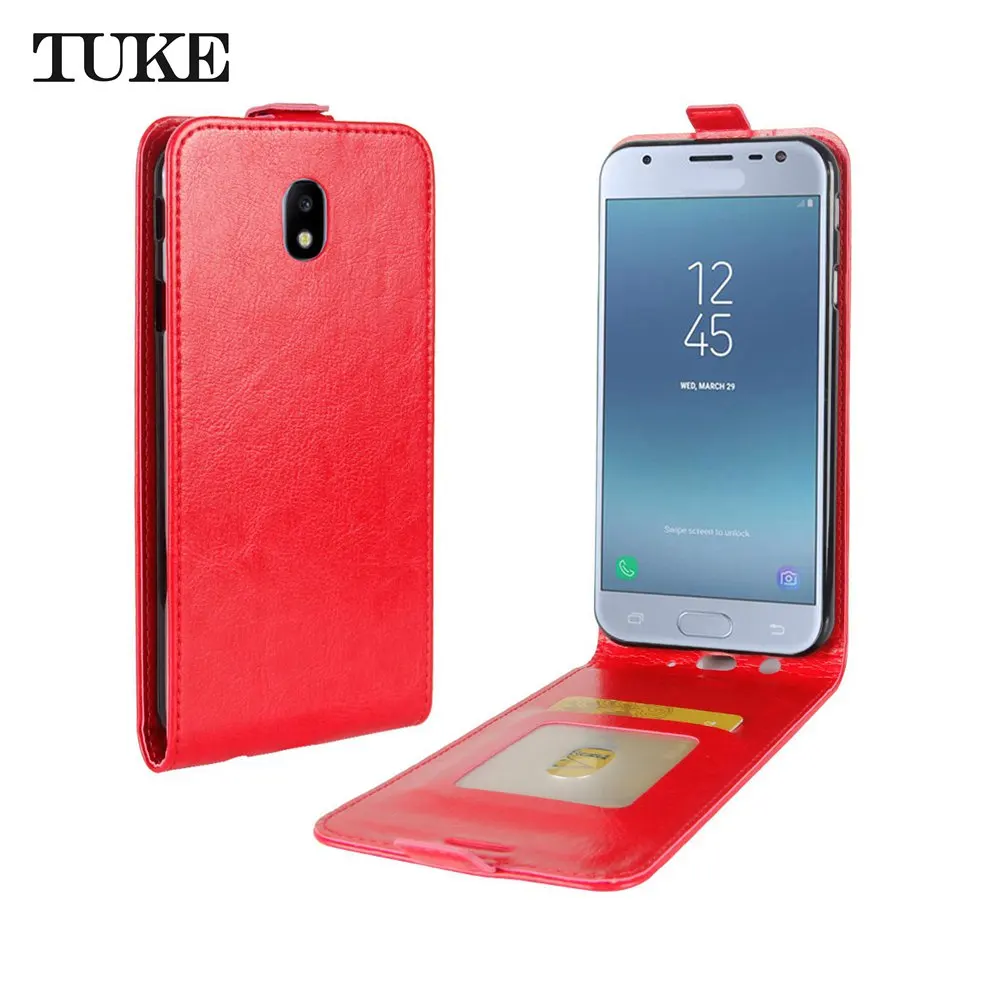 Тьюк Флип Бумажник Чехол Fundas для samsung Galaxy J3 роскошный кожаный чехол для samsung J 3 J330F SM-J330F задняя крышка телефона