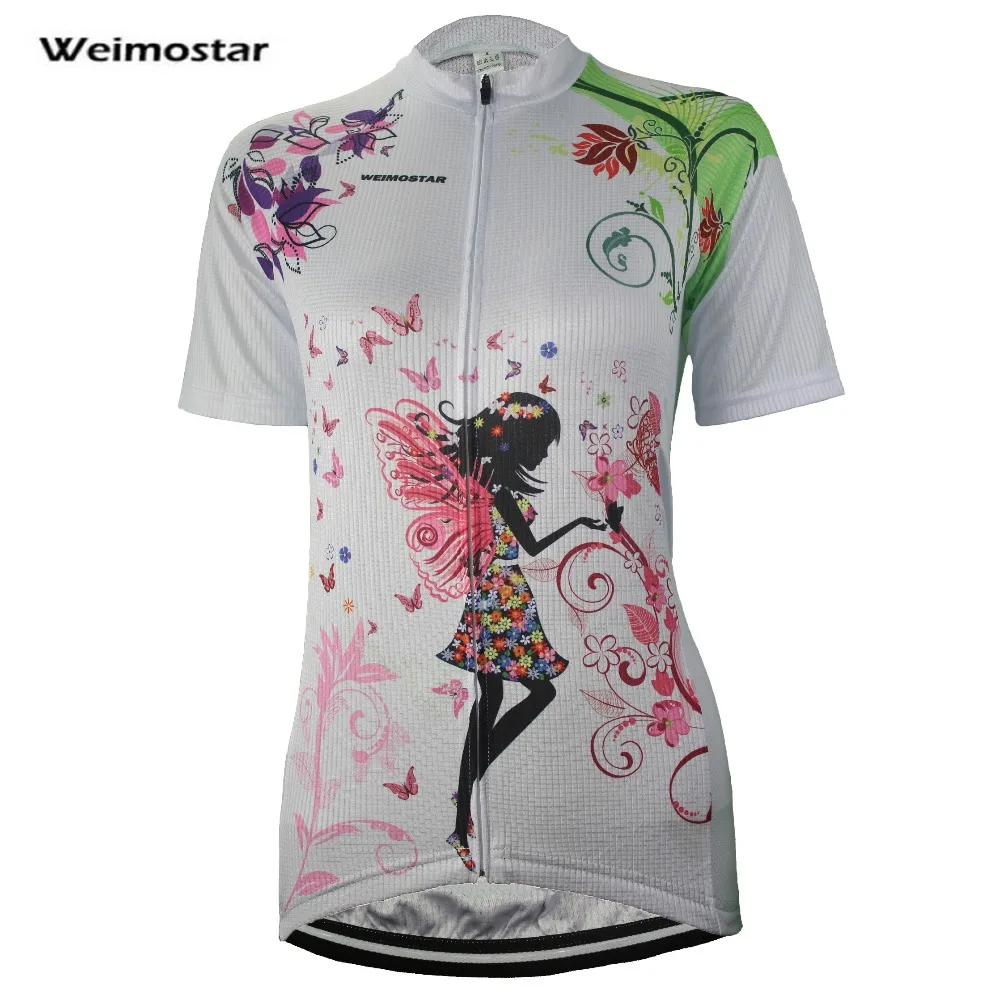 Weimostar 2017 Cycling Jersey Women Top Bike Short Sleeve Ropa Ciclismo Bicycle Clothing Sportswear Cheap-Clothes-China S-3XL