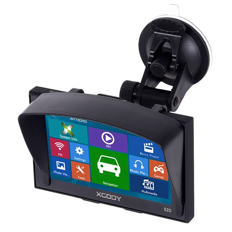 XGODY 520 5 дюймов Автомобильный gps навигатор 256 МБ+ 8 Гб сенсорный экран FM SAT NAV грузовик gps навигатор Navitel Европа бесплатное обновление карты