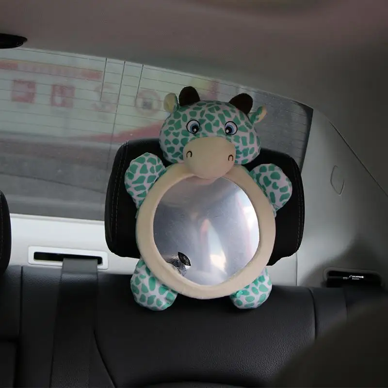 Мини автомобильное детское зеркало заднего вида с широким обзором регулируемое