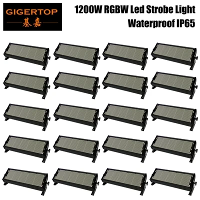 Gigertop, TP-S1200RGBW, водонепроницаемый, RGBW, 1200 Вт, светодиодный стробоскоп, светильник для сцены, вечерние, для свадьбы, дискотеки, с помощью DMX 512 управления, 7/18 каналов - Цвет: 20