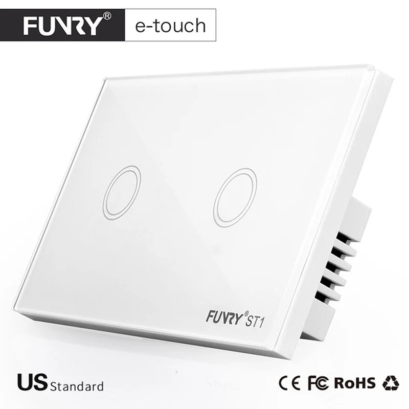 Funry st1 Дистанционное управление настенный выключатель 2 банды 1 способ сенсорный