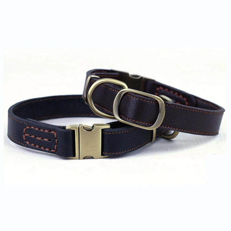 Comwarm из натуральной кожи лучший ошейник для собаки принадлежности собак