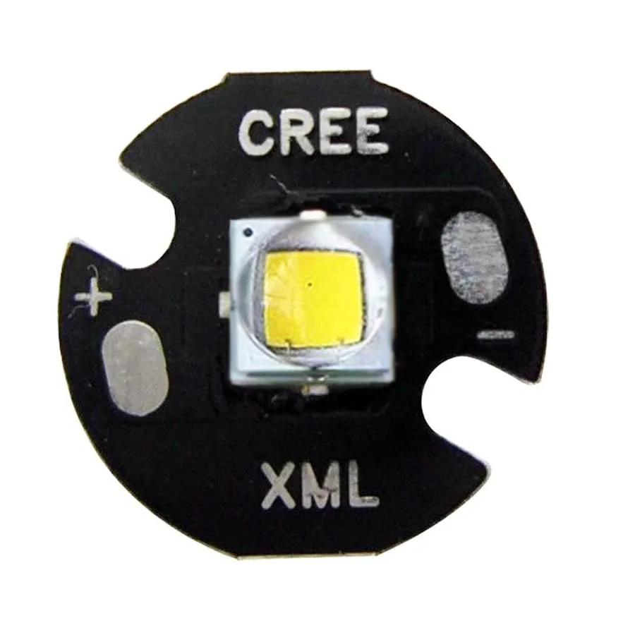 Светодиодный фонарик CREE 10 Вт XML L2 теплый белый свет 3000 К 16 мм + 5 режимов 3 7 В|cree xml