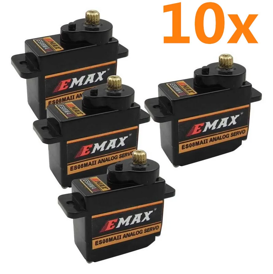 10 шт. аксессуары для радиоуправляемых самолетов и вертолетов|servo motor|emax servoemax es08ma ii