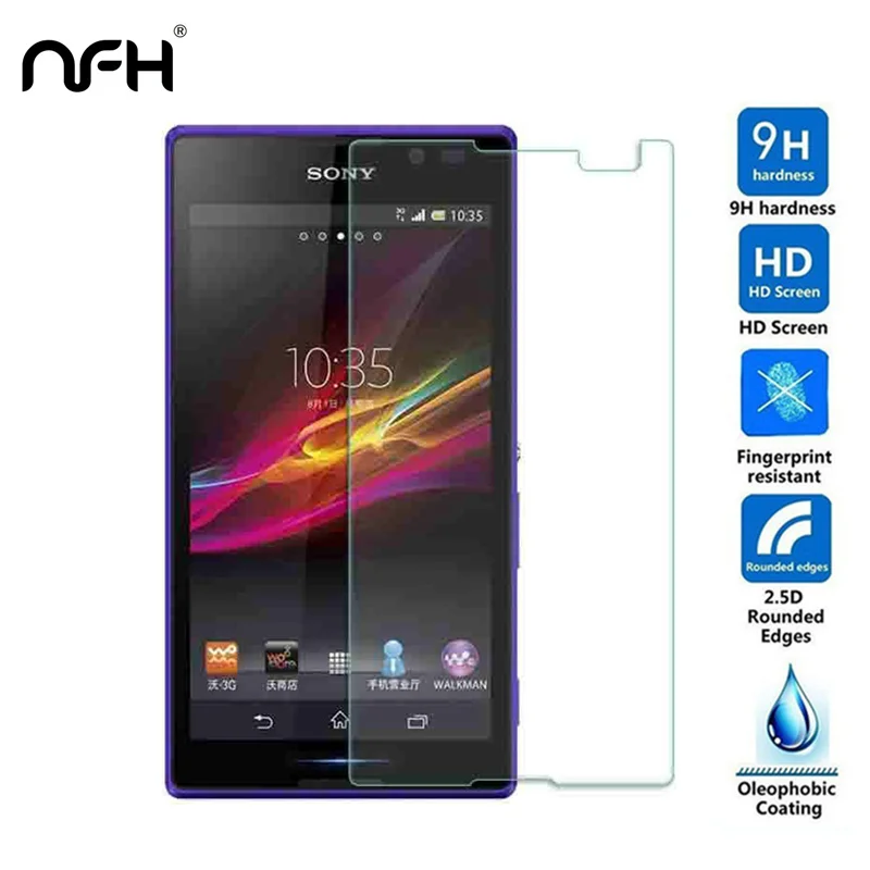 Explosion-proof Premium Tempered Glass For Sony Xperia C S39H 9H Explosion Protection Film Cases C2305 2305 | Мобильные телефоны и