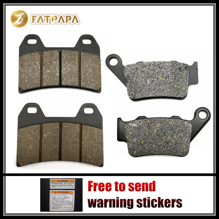 Аксессуары для мотоциклов F + R набор тормозных колодок KTM 640 Duke II Duke640 2000 2001 2002 2003 2004