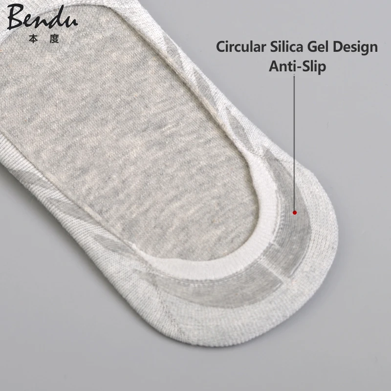 5 пар/партия новые мужские хлопковые носки без показа тапочки антибактериальный