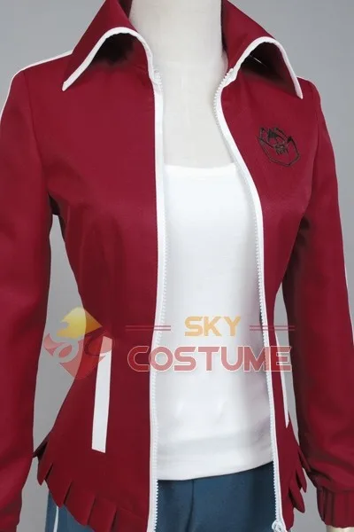 Dangan Ronpa Danganronpa Косплей Aoi Asahina Униформа цвет красного вина шорты для женщин и девочек аниме Хэллоуин вечерние Косплей Полный комплект