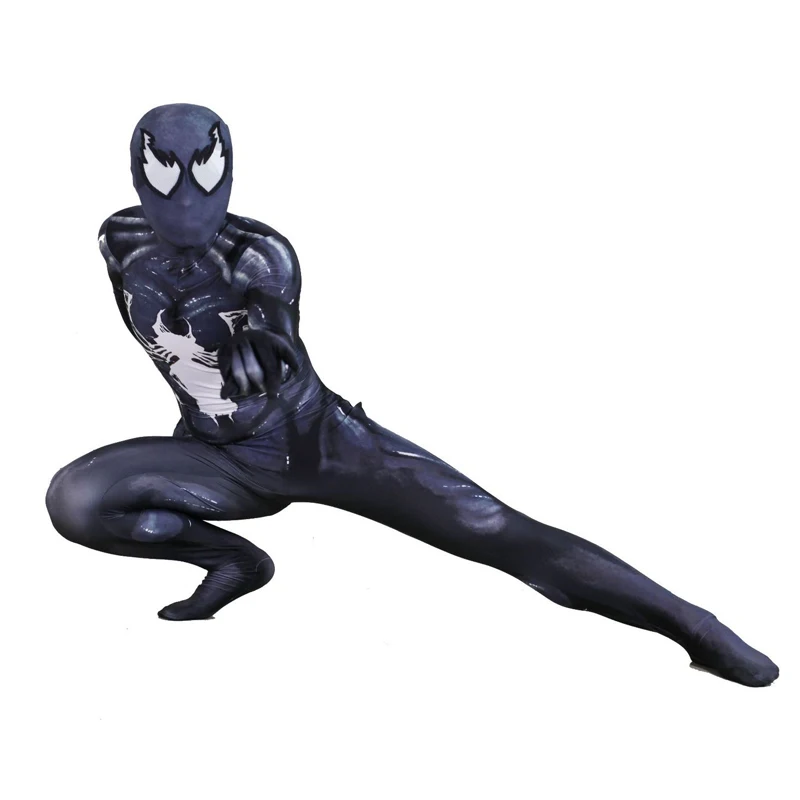 Костюм Venom для косплея Человек-паук Zentai Vestito делла Пелле Stretto Abiti спандекс Tuta лайкра полный тело Tuta di Хэллоуин