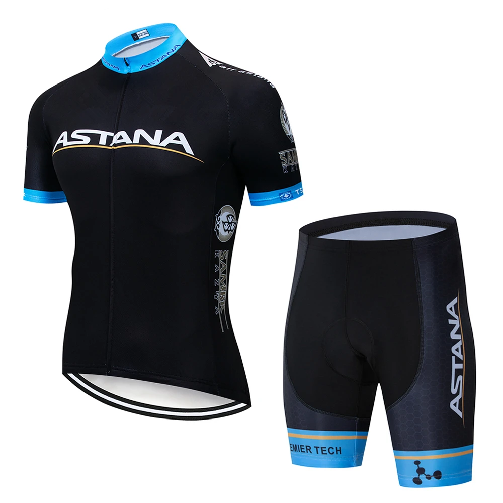 Новинка 2019 г. ASTANA Pro team черные майки для велоспорта гелевая Подушка 19d MTB велосипед