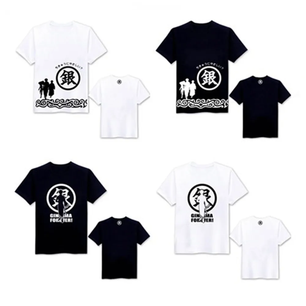 Футболка для косплея гинтама Серебряная душа футболка с милым рисунком аниме
