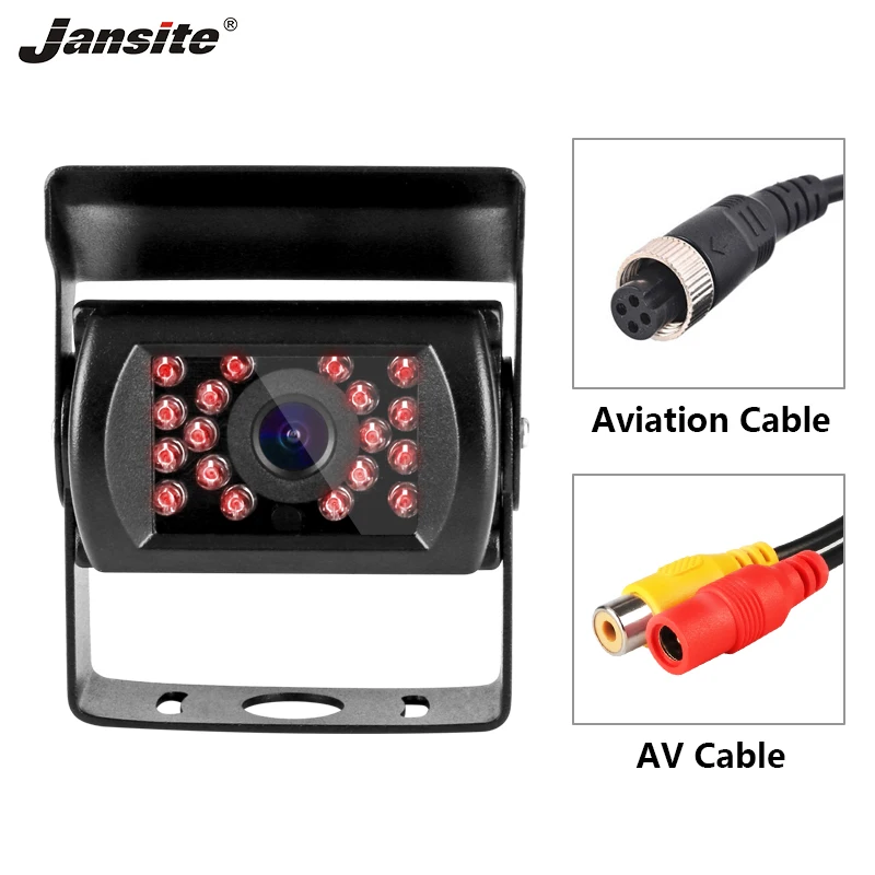Jansite 18 IR LED IP68 Водонепроницаемая HD камера ночного видения 12 24 В с/без парковочной