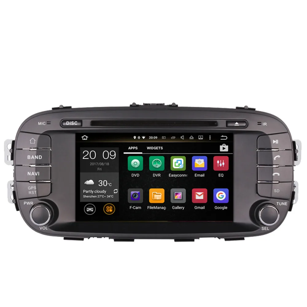 2 Din 7 ''LCD Android 1/8 0 автомобильный Радио стерео Bluetooth мультимедийный плеер для Kia