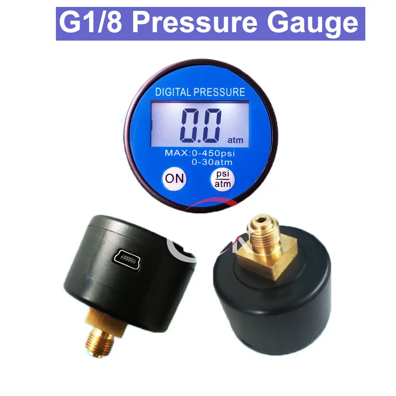 SP LCD digital pressure gauge/ Battery Power Supply Medical Equipment G1/8 Digital Pressure Gauge | Инструменты