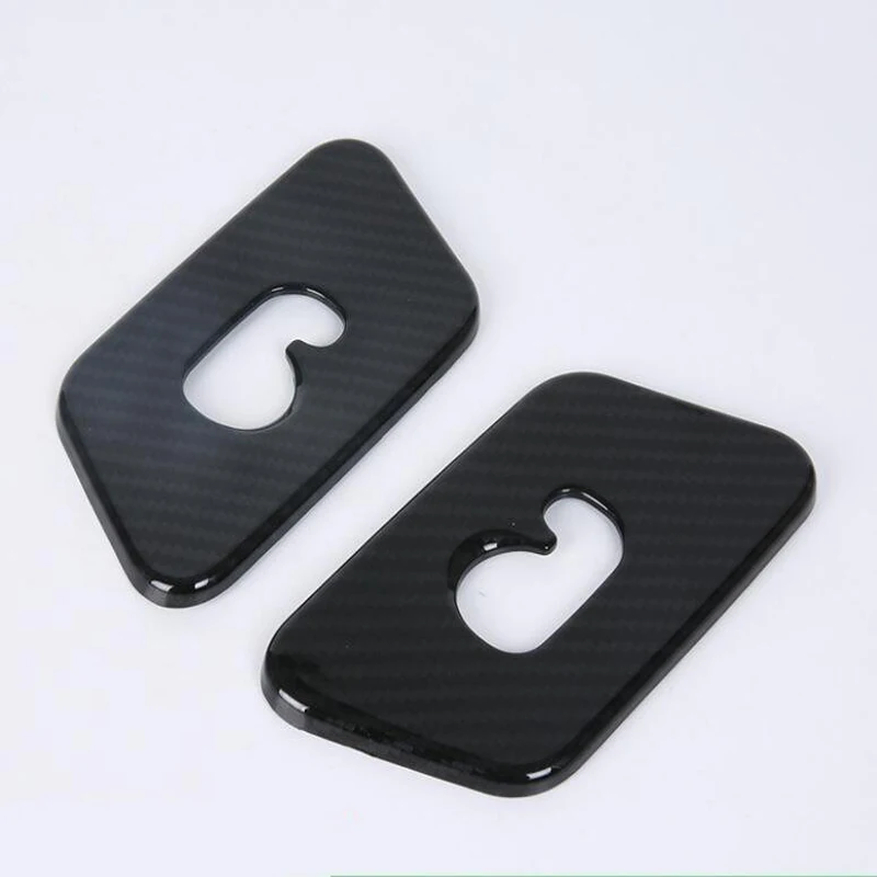 Для Range Rover Velar 2018 2 шт. углеродное волокно ABS хромированный купольный крючок на