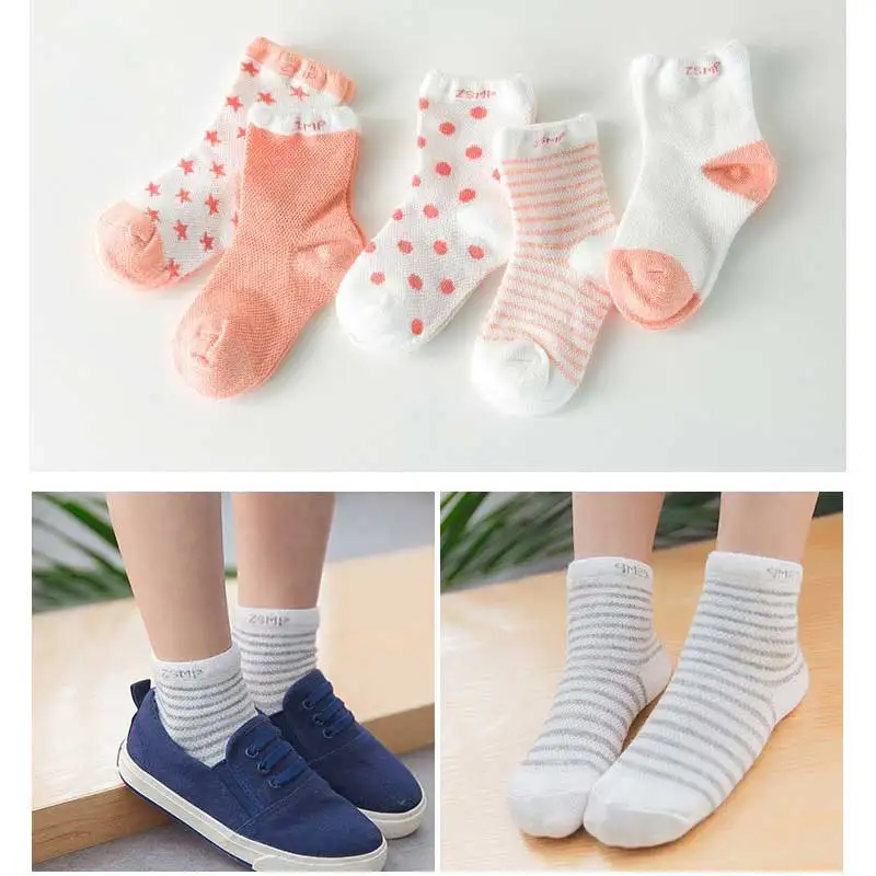 5 пара/лот 100% хлопковые носки для новорожденных Детские Носки ярких цветов